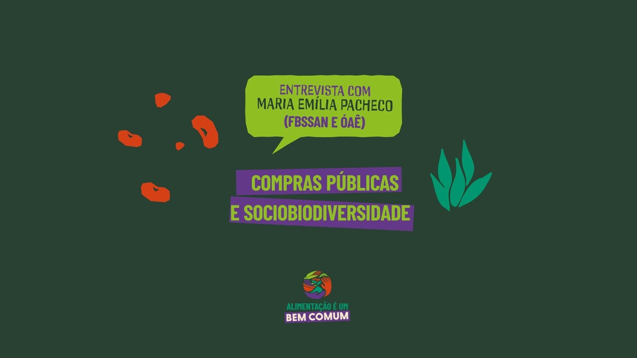 Maria Emília Pacheco – compras públicas e sociobiodiversidade – camp. “Alimentação É um Bem Comum”