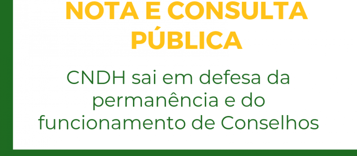 CNDH CONSELHOS