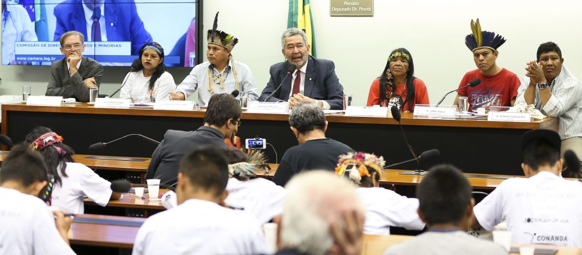 21/06/2017- Brasília- DF, Brasil- Lideranças e representantes da etnia Guarani Kaiowá participam de audiência pública na Comissão de Direitos Humanos da Câmara dos Deputados 
Foto: Marcelo Camargo/EBC/FotosPublicas