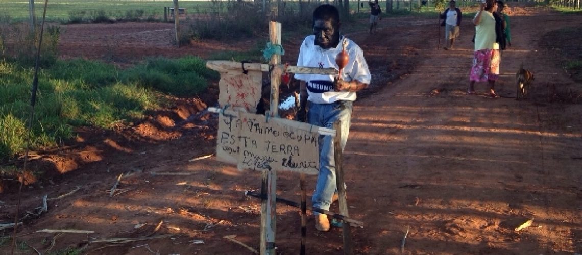 Tekoha Kurusu Ambá: terras tradicionais onde os índios são proibidos de plantar. Crédito: Ruy Sposati/Cimi